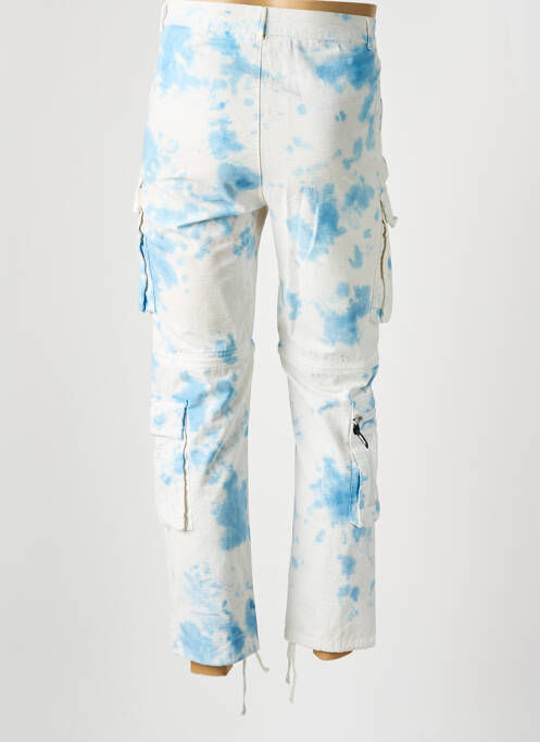 Pantalon cargo bleu HUMAN WITH ATTITUDE pour homme