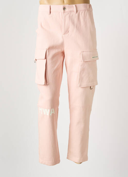 Pantalon cargo rose HUMAN WITH ATTITUDE pour homme