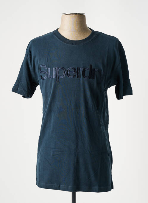 T-shirt bleu SUPERDRY pour homme