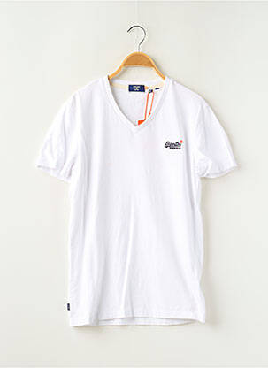 T-shirt blanc SUPERDRY pour homme