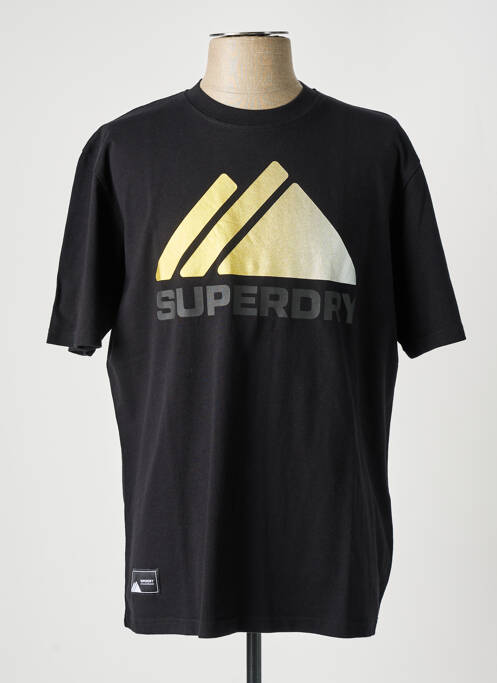 T-shirt noir SUPERDRY pour homme