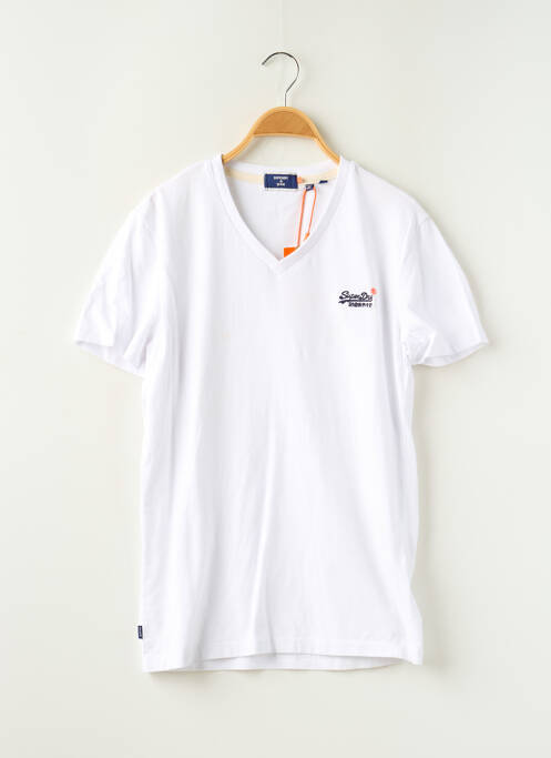 T-shirt blanc SUPERDRY pour homme