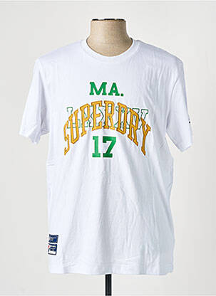 T-shirt blanc SUPERDRY homme