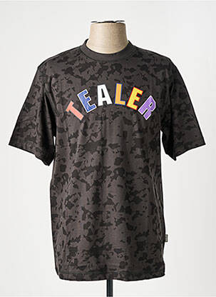 T-shirt noir TEALER homme