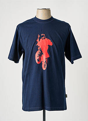 T-shirt bleu TEALER homme