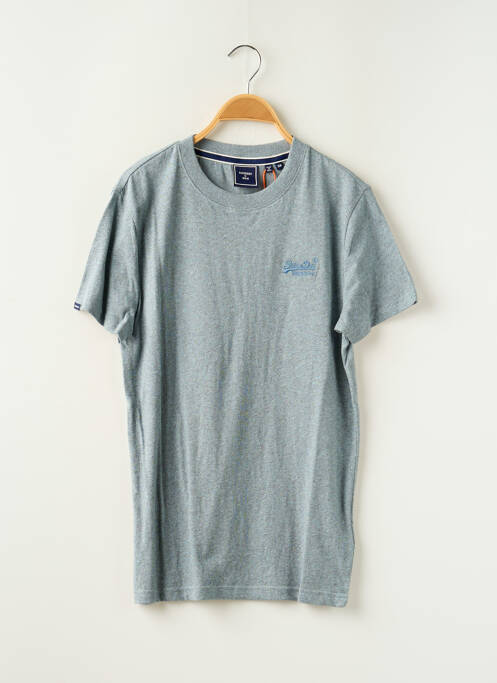 T-shirt bleu SUPERDRY pour homme