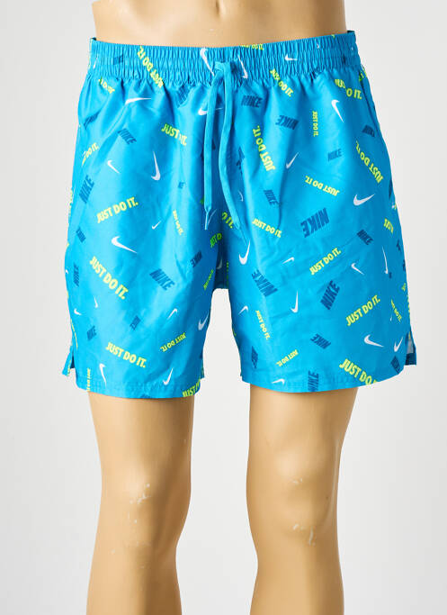 Short de bain bleu NIKE pour homme