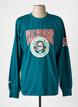 T-shirt bleu TEALER homme