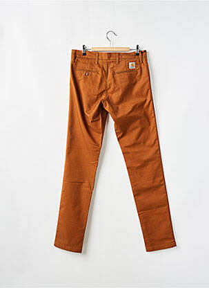 Pantalon slim marron CARHARTT homme