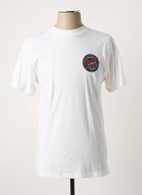 T-shirt blanc SANTA CRUZ pour homme