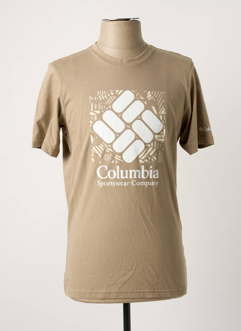 T-shirt beige COLUMBIA pour homme