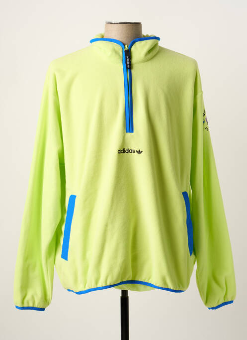 Sweat-shirt vert ADIDAS pour homme