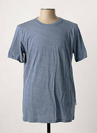 T-shirt bleu KNOWLEDGE COTTON APPAREL homme