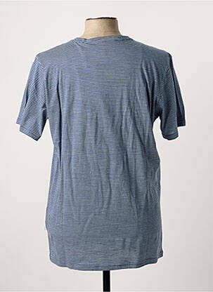 T-shirt bleu KNOWLEDGE COTTON APPAREL homme