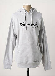 Sweat-shirt gris DIAMOND SUPPLY CO pour homme seconde vue