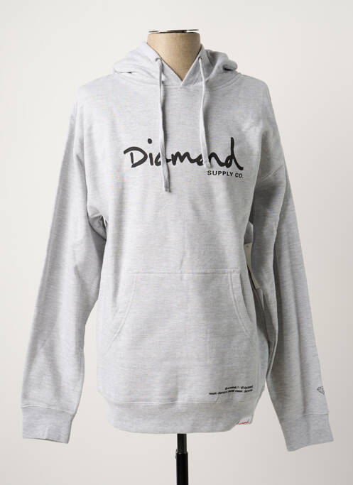 Sweat-shirt gris DIAMOND SUPPLY CO pour homme