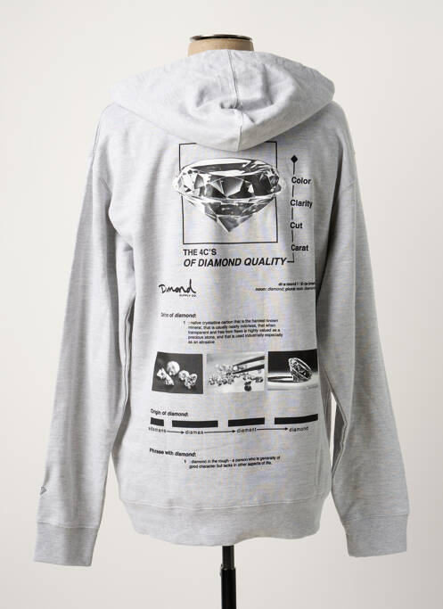 Sweat-shirt gris DIAMOND SUPPLY CO pour homme