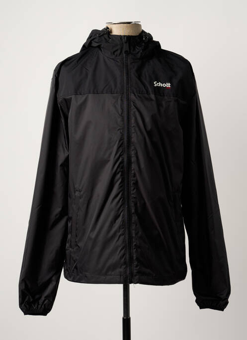 Blouson noir SCHOTT pour homme