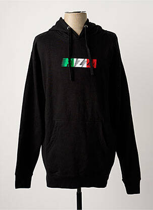 Sweat-shirt noir PIZZA SKATEBOARD homme