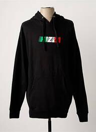 Sweat-shirt noir PIZZA SKATEBOARD homme