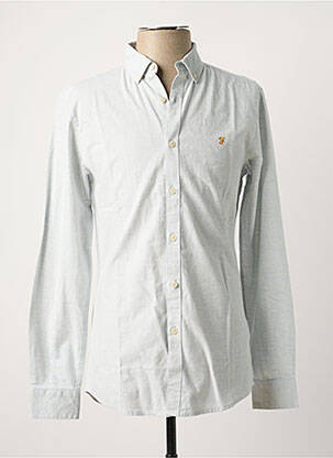 Chemise manches longues bleu FARAH homme