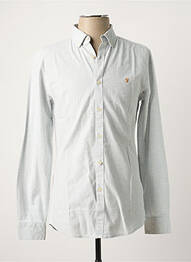 Chemise manches longues bleu FARAH homme