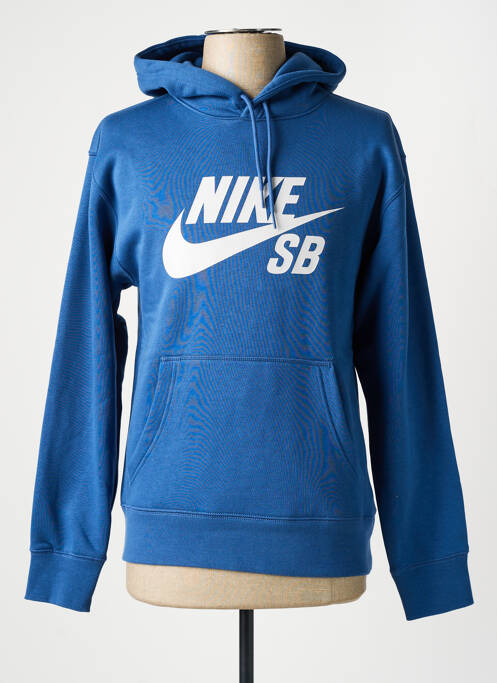 Sweat-shirt bleu NIKE pour homme