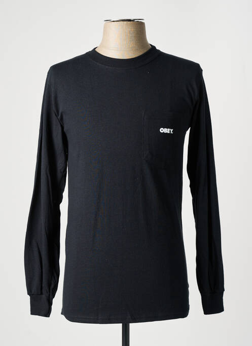 T-shirt noir OBEY pour homme