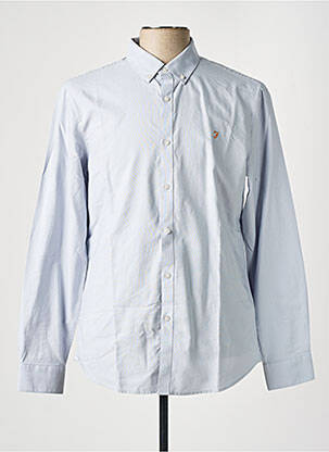 Chemise manches longues bleu FARAH homme