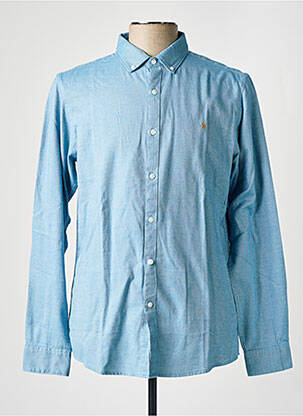 Chemise manches longues bleu FARAH homme