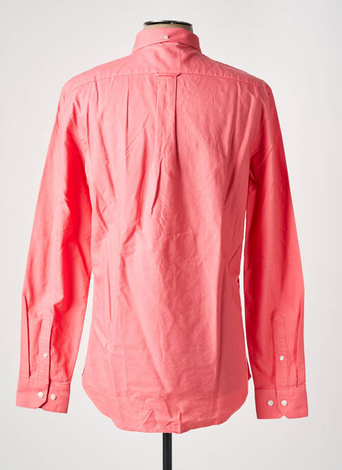 Chemise manches longues rose FARAH pour homme