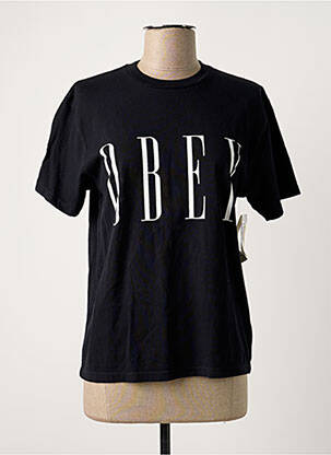 T-shirt noir OBEY femme