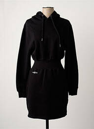 Robe mi-longue noir WASTED PARIS femme