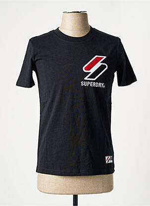 T-shirt noir SUPERDRY femme