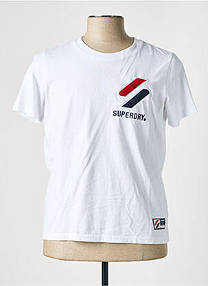 T-shirt blanc SUPERDRY femme
