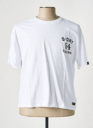 T-shirt blanc SUPERDRY femme