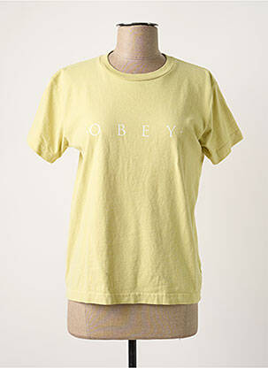 T-shirt vert OBEY femme