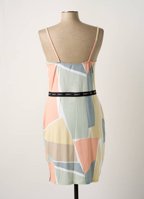 Robe courte multicolore OBEY pour femme