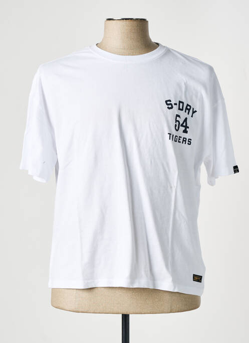 T-shirt blanc SUPERDRY pour femme