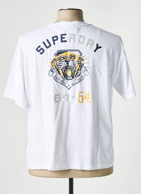 T-shirt blanc SUPERDRY pour femme