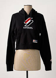 Sweat-shirt noir SUPERDRY femme