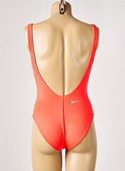 Maillot de bain 1 pièce rouge NIKE pour femme seconde vue