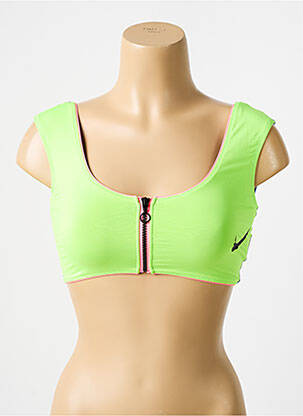 Haut de maillot de bain vert NIKE femme