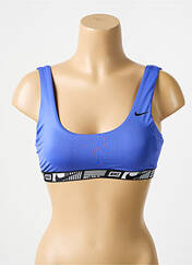 Haut de maillot de bain bleu NIKE pour femme seconde vue