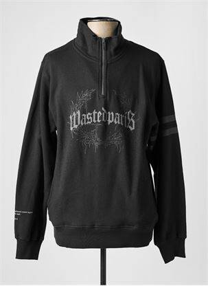 Sweat-shirt noir WASTED PARIS homme