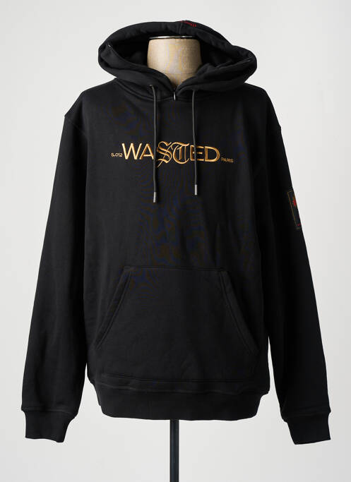 Sweat-shirt noir WASTED PARIS pour homme