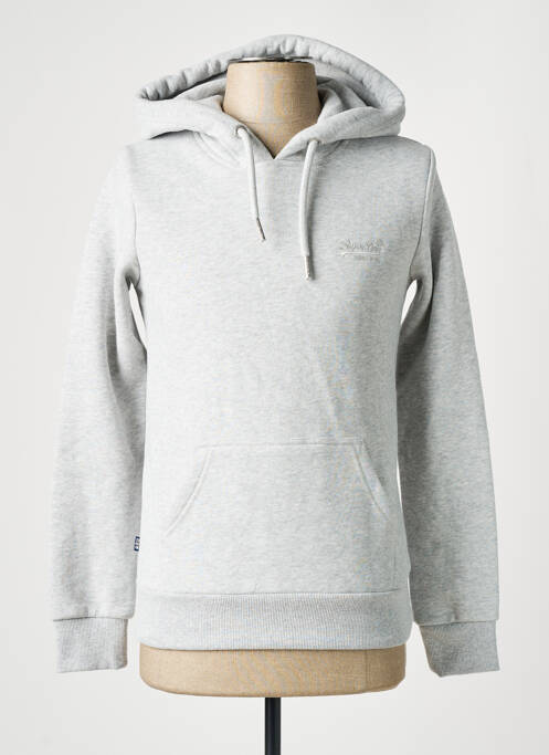 Sweat-shirt gris SUPERDRY pour femme