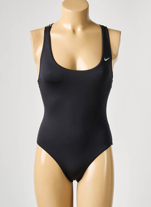 Maillot de bain 1 pièce noir NIKE pour femme