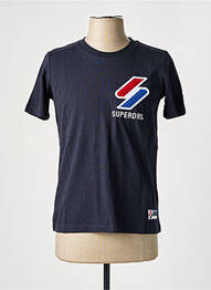 T-shirt bleu SUPERDRY femme