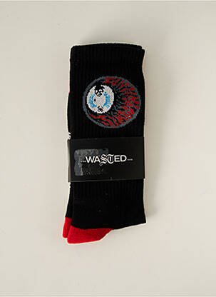 Chaussettes noir WASTED PARIS pour homme